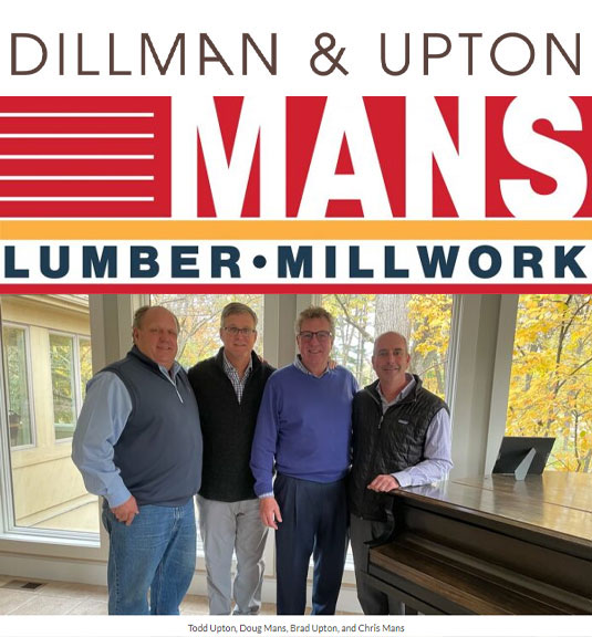 Mans Lumber and Millwork acquires Dillman & Upton
